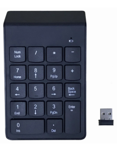 TECLADO NUMERICO GEMBIRD INALAMBRICO NEGRO