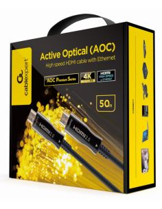 CABLE HDMI GEMBIRD DE ALTA VELOCIDAD CON OPTICA ACTIVA AOC CON ETHERNET 50 M