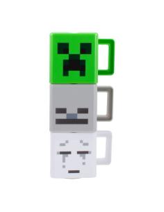 SET TAZA APILABLES DESAYUNO MINECRAFT / 250 ml / PLASTICO / NO LAVAJILLAS NI MICROONDAS