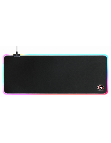 ALFOMBRILLA GAMING GEMBIRD LUZ LED NEGRO L 800X300X4 RGB
