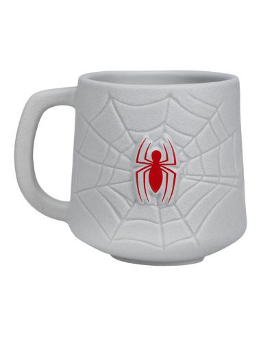 TAZA 3D MARVEL TELARAÑA Y LOGO SPIDERMAN 450 ml
