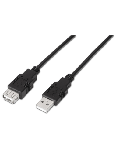 CABLE AISENS USB 2.0 TIPO A M-A H NEGRO 3.0M