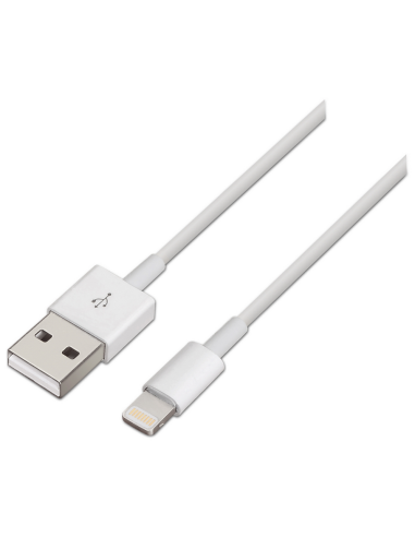CABLE AISENS LIGHTNING A USB 2.0 LIGHTNING M-USB A M BLANCO 1.0M
