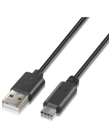 CABLE AISENS USB 2.0 3A TIPO USB-C M-A M NEGRO 0.5M