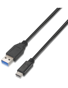 CABLE AISENS USB 3.1 GEN2 10GBPS 3A TIPO USB-C M-A M NEGRO 1.0M