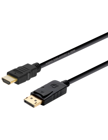 CABLE CONVERSOR AISENS DISPLAYPORT A HDMI DP/M-HDMI/M 2.0M