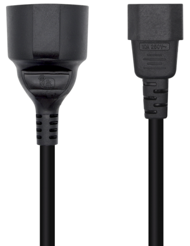 CABLE ALIMENTACION AISENS 16A C14 M A CEE7 H 25CM