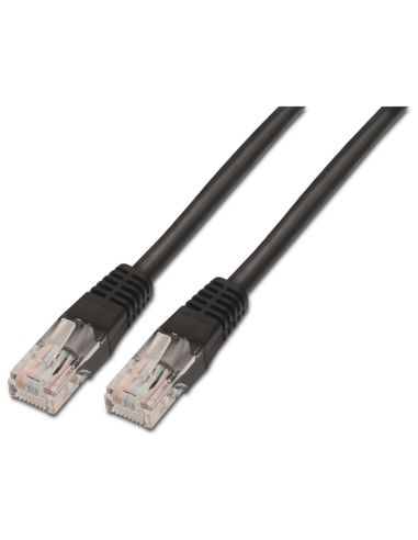 CABLE RED AISENS LATIGUILLO RJ45 CAT.6 UTP AWG24 NEGRO 1.0M