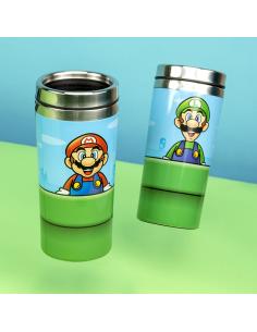 VASO VIAJE METALICO SUPER MARIO TUBERIA LUIGI Y MARIO