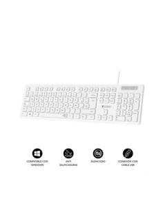 TECLADO SUBBLIM BUSINESS SLIM BLANCO USB / SUBKBC-0SSK51