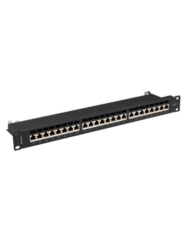 PATCH PANEL LANBERG 24 PUERTOS 1U 19? CAT.7 FTP NEGRO