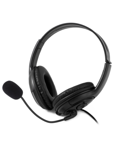AURICULARES COOLBOX COOLCHAT U1 NEGRO MICROFONO ALAMBRICO USB