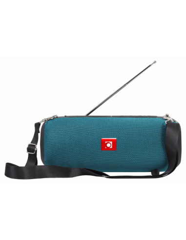ALTAVOZ PORTATIL GEMBIRD SPK-BT-17-G COM RADIO FM 2X5W RMS BLUETOOTH VERDE