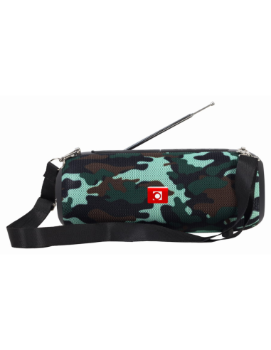 ALTAVOZ PORTATIL GEMBIRD SPK-BT-17-CM COM RADIO FM 2X5W RMS BLUETOOTH CAMUFLAJE