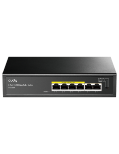 SWITCH CUDY 6-PORT 10/100M POE+ SWITCH 60W
