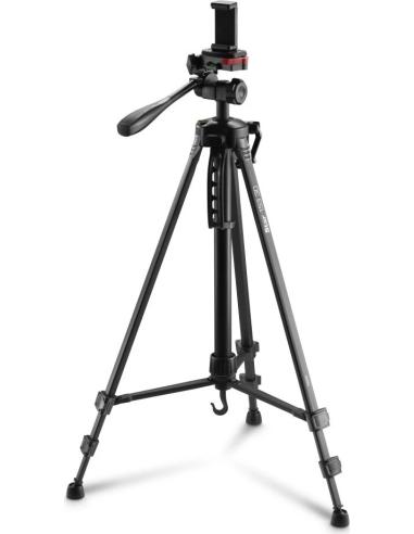 TRIPODE HAMA STAR 153 3D PARA CAMARAS UNIVERSAL / SMARTPHONE / HASTA 153 cm / NEGRO / FUNDA TRANSPORTE / 4007249046673