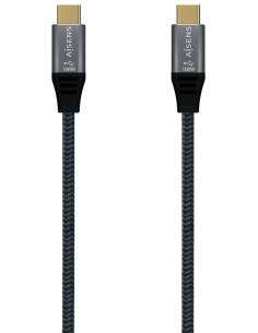 CABLE AISENS USB 2.0 ALUMINIO 5A 100W E-MARK USB-C 2.0M