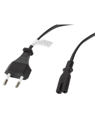 CABLE LANBERG DE ALIMENTACION OCHO CEE 7/16 A IEC320 C7 NEGRO 3M