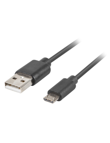 CABLE USB LANBERG 2.0 M/MICRO USB M QUICK CHARGE 3.0 1M NEGRO