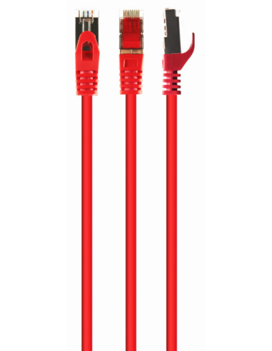 CABLE RED S-FTP GEMBIRD CAT 6A LSZH ROJO 0,5 M