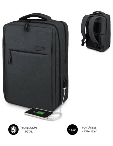 MOCHILA SUBBLIM TRAVELLER AIRPADDING BACKPACK 15,6" GREY