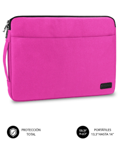 FUNDA PORTATIL SUBBLIM URBAN LAPTOP SLEEVE 13,3-14" PINK