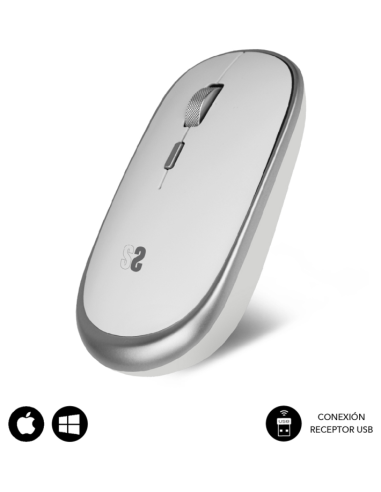 RATON SUBBLIM MINI SILVER RF INALAMBRICO PILAS