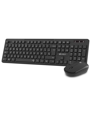 COMBO TECLADO RATON SUBBLIM BUSINESS SLIM SILENCIOSO RF INALAMBRICO NEGRO