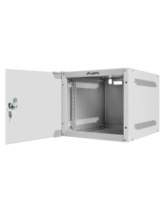 ARMARIO LANBERG MURAL RACK 10" 4U/280X310 FLAT PACK SILVER PUERTA CRISTAL