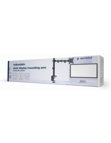 ADJUSTABLE DESK DISPLAY MOUNTING ARM ROTATE TILT SWIVEL 17''-32'' UP TO 9 KG