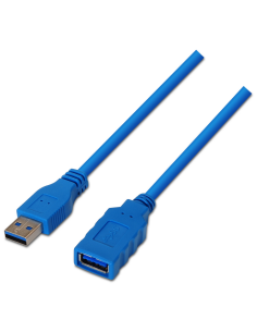 CABLE AISENS USB 3.0 TIPO A/M-A/H AZUL 2.0M