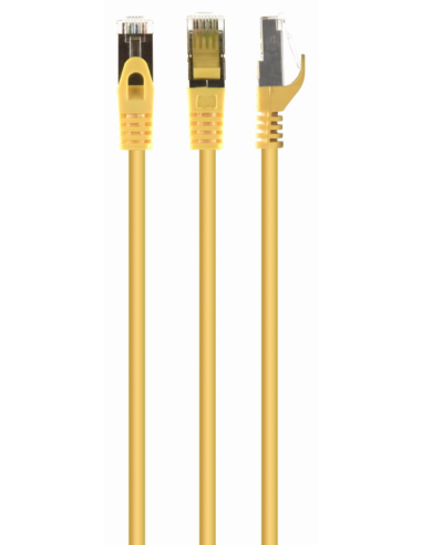CABLE RED S-FTP GEMBIRD CAT 6A LSZH AMARILLO 0,5 M
