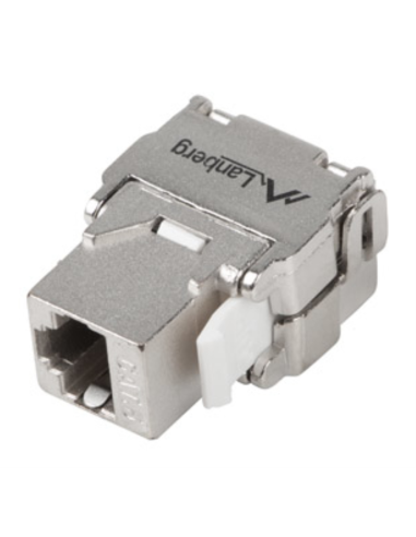 CONECTOR KEYSTONE LANBERG TOOLLESS RJ45 A LSA CAT.6 FTP 180 GRADOS