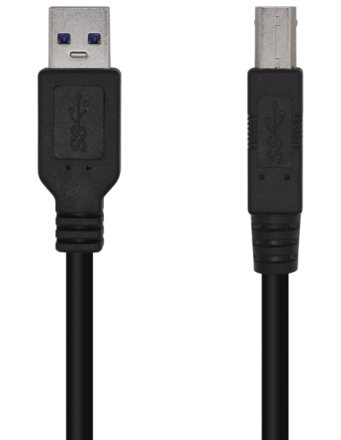 CABLE AISENS USB 3.0 IMPRESORA TIPO A/M-B/M NEGRO 2.0M