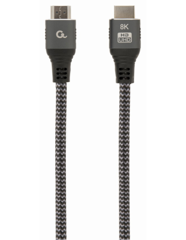 CABLE TRENZADO HDMI 2.1 8K 60HZ GEMBIRD SELECT PLUS SERIES CON ETHERNET 1M NEGRO