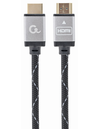CABLE TRENZADO HDMI 2.0 4K 60HZ GEMBIRD SELECT PLUS SERIES CON ETHERNET 1M NEGRO