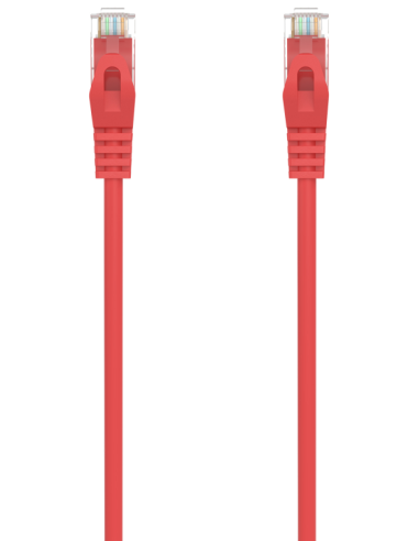 CABLE RED AISENS LATIGUILLO RJ45 LSZH CAT.6A UTP AWG24 1.0M ROJO