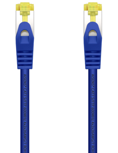 CABLE RED AISENS LATIGUILLO RJ45 LSZH CAT.7 SFTP PIMF 1.0M AZUL