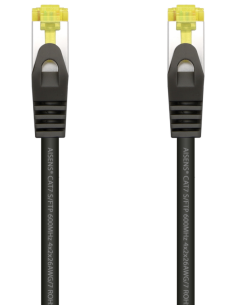 CABLE RED AISENS LATIGUILLO RJ45 LSZH CAT.7 SFTP PIMF 1.0M NEGRO