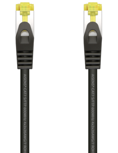 CABLE RED AISENS LATIGUILLO RJ45 LSZH CAT.7 SFTP PIMF 2.0M NEGRO