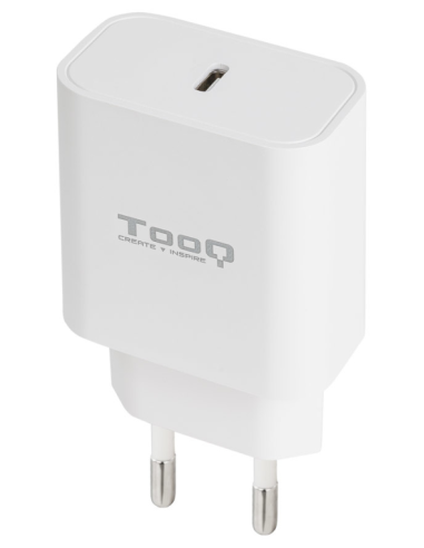CARGADOR DE PARED TOOQ USB-C PD3.0 20W BLANCO