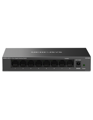 SWITCH MERCUSYS MS108GS DESKTOP 8 PORT GIGABIT