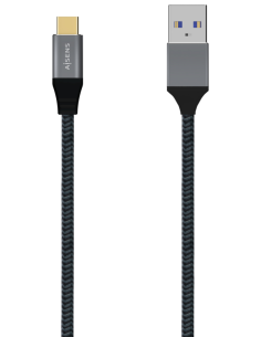 CABLE AISENS USB 3.1 GEN2 ALUMINIO 10GBPS 3A USB-C/M-A/M 1.5M