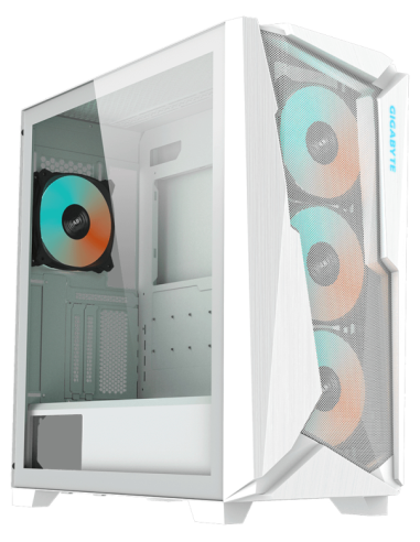 CAJA GAMING GIGABYTE AC301GW V2 ATX 2XUSB3.0 1XUSBC RGB S/F BLANCO