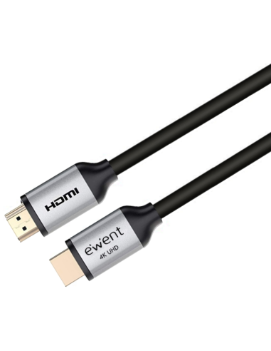 CABLE HDMI 2.0 EWENT PREMIUM HIGH SPEED CON ETHERNET NEGRO M/M 3M 4K 60HZ