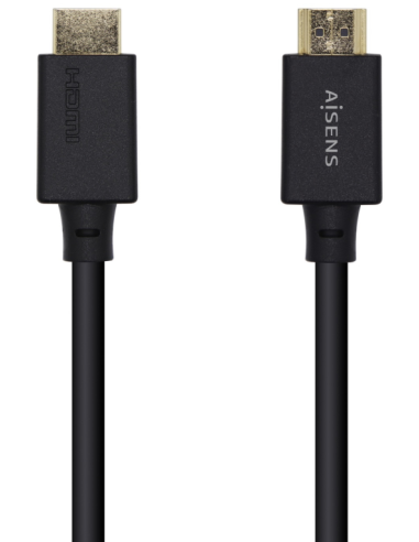 CABLE HDMI AISENS V2.1 ULTRA ALTA VELOCIDAD CERTIFICADO 8K60H M/M 1.0M NEGRO