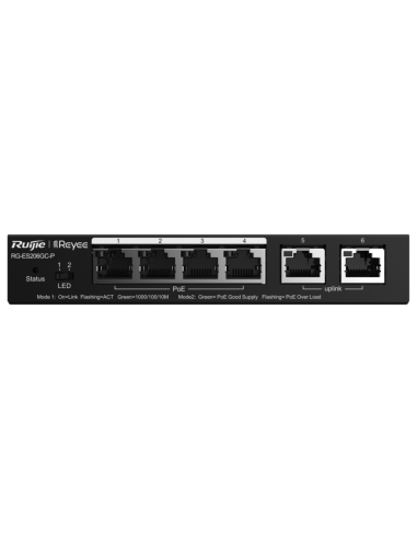 SWITCH RUIJIE REYEE RG-ES206GC-P GIGALAN 6p CLOUD POE