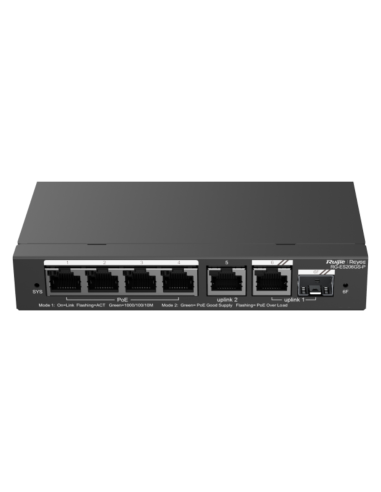 SWITCH RUIJIE REYEE RG-ES206GS-P GIGALAN 6p SFP 1p POE+