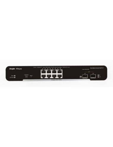SWITCH RUIJIE REYEE RG-NBS3100-8GT2SFP-P GIGALAN 8p SFP 2p POE+ L2 GESTIONABLE