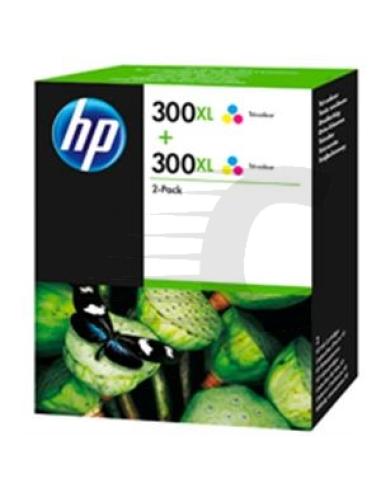 TINTA DESKJET PACK 2 UNID. HP Nº300XL COLOR D2560 F4280 F4210 (440 PAG) (D8J44AE)